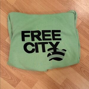 Freecity Mint Sweatshirt with Bold Black Logo
